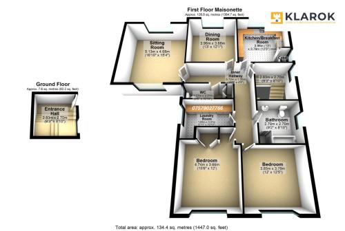 LONG STAYS 30pct OFF - Spacious 3 Bed with Parking & Keyless Access By Klarok Short Lets & Serviced Accommodation