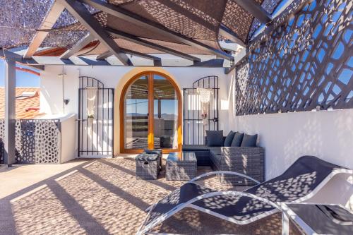 Balcony/terrace, Thrapsano House at Iraklion Crete For up to 8 Persons in Thrapsano