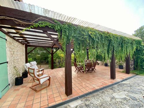 Balcony/terrace, Anahata Gite in Villereal