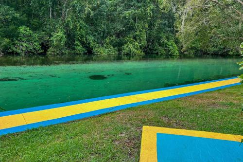 Pams Mermaid House with Riverfront Yard and Lanai! in Weeki Wachee, USA