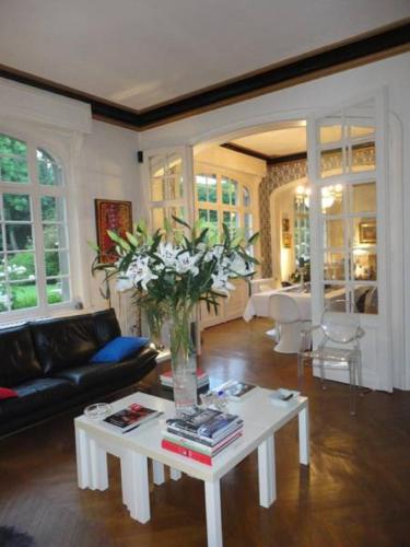 Koplietošanas atpūtas telpa ar TV, Manoir le Louis XXI in Masnieres
