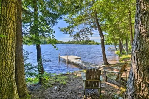 Maine Lakefront Escape: Dock, Watercraft, Fire Pit