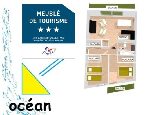 LOCBASQUE COM Appartement Résid Bidart Plage , classé meublé de tourisme 3 étoiles - Location saisonnière - Bidart