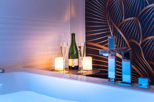 熱水浴缸, Le Clos de La Rousselière B&B in 弗蘭科爾