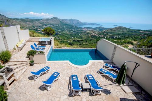 Viesnīcas āriene, Luxury Villa Fig with pool and Jacuzzi near Dubrovnik in Ivanica