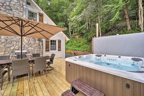Riverfront Sugar Grove Home: Hot Tub & Views! in Valle Crucis (NC)