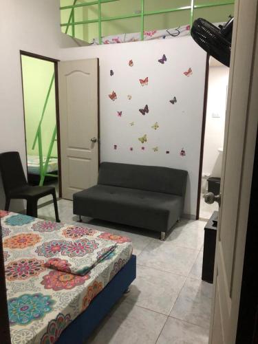 2 double beds, 2 twin beds