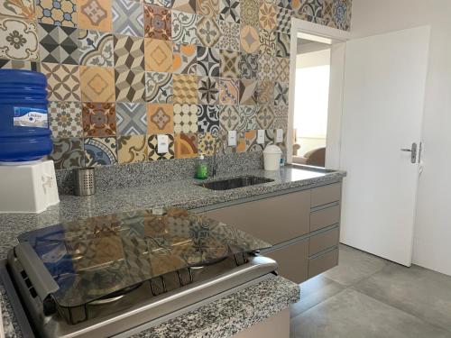 Kitchen, Beach House Facing the Sea near Bom Gosto