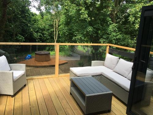 Rõdu/terrass, The Hive - beautiful studio with amazing hot tub in Cratfield