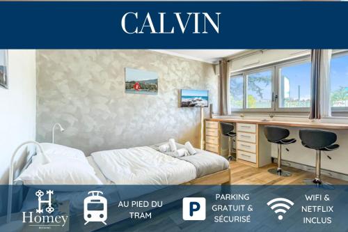 Habitación, HOMEY CALVIN - NEW / Free parking / Proche tram in Ambilly