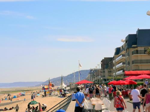 Grand studio Front de mer ensoleillé avec jardin plein sud accès direct plage - Location saisonnière - Cabourg