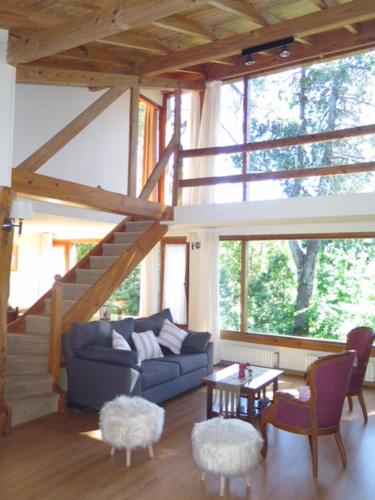 Agradable casa gran jardin playa muelle y amarra in Llao Llao