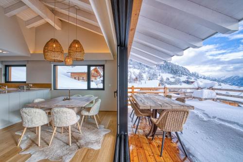 Verbier Village Levron 3br chalet large terrace facing south in Levron