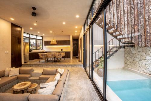 Tropical Bohemian Villa with 2 Pv Pools & Concierge in Tulum, Mexico