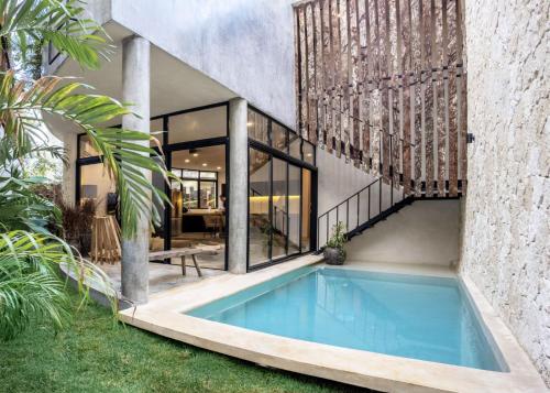 Tropical Bohemian Villa with 2 Pv Pools & Concierge in Tulum, Mexico