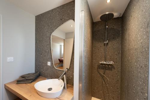 Shower, L'Aubrac, T2 classe meuble de tourisme in Rodez