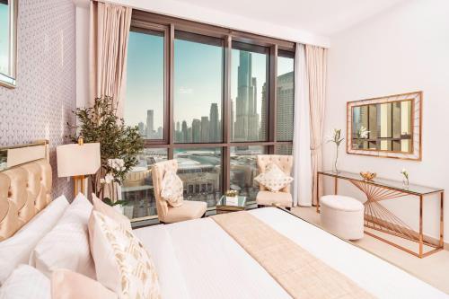 Elite Royal Apartment - Panoramic Full Burj Khalifa, Fountain & Skyline View - ACed direct connection to Dubai Mall - Governor, Dubaj (zdjęcie 8)
