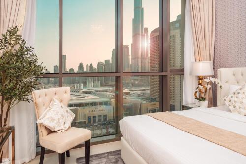Elite Royal Apartment - Panoramic Full Burj Khalifa, Fountain & Skyline View - ACed direct connection to Dubai Mall - Governor, Dubaj (zdjęcie 6)