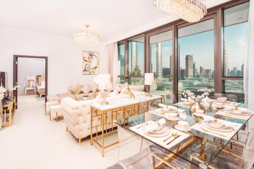 Elite Royal Apartment - Panoramic Full Burj Khalifa, Fountain & Skyline View - ACed direct connection to Dubai Mall - Governor, Dubaj (zdjęcie 5)