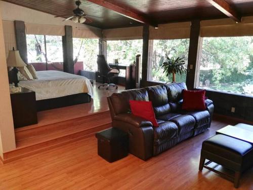 Nice home with gardens and trees, 3 full bedrooms, living and kitchen in León, Mexico