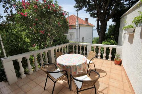 Erkély/terasz, Apartments by the sea Dramalj, Crikvenica - 2387 in Dramalj