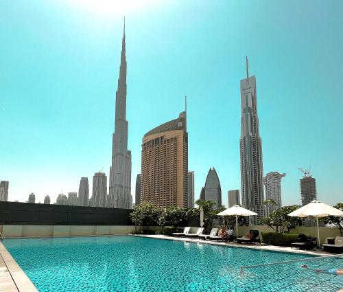 Elite Royal Apartment - Panoramic Full Burj Khalifa, Fountain & Skyline View - ACed direct connection to Dubai Mall - Governor, Dubaj (zdjęcie 9)