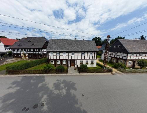 Umgebindehaus an der Mandau in Großschönau, Deutschland