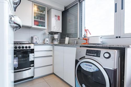 주방, Los Asturianos APART amentos 1 y 2 Mar del Plata in 마르 델 플라타 시티 센터