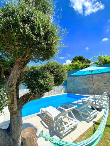 Casa da Quinta piscina privada perto Gerês gîte à louer Vilar de Lobos