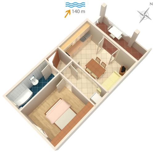 Apartments by the sea Mastrinka Ciovo - 4648 - main image