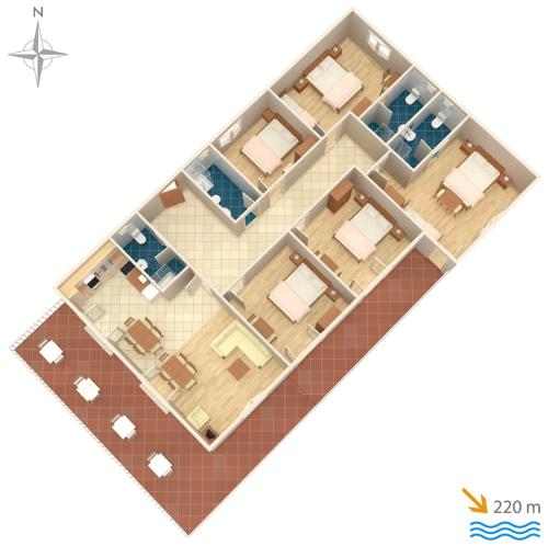 Apartments with a parking space Kastel Stafilic Kastela - 5219 - image 4