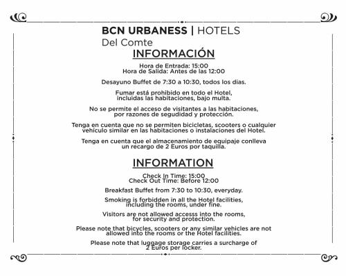 BCN Urbaness Hotels Del Comte