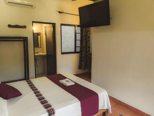 1 double bed