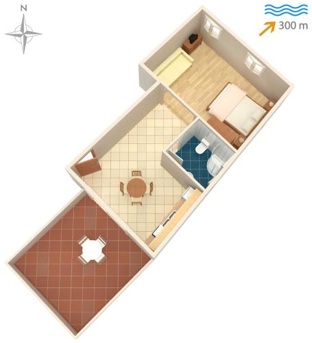 Apartments with a parking space Tkon Pasman - 6216 - image 2