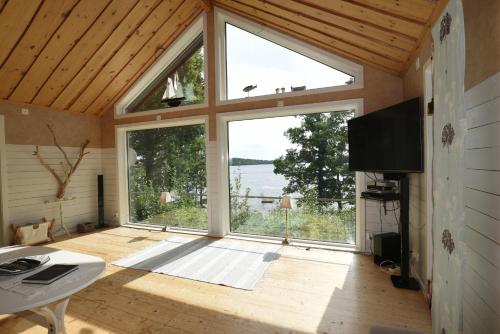 Holiday home in Dalskog with a panoramic lake view