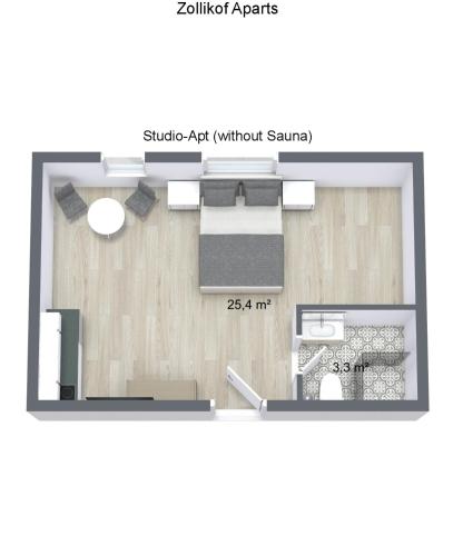 Studio Apartment (without sauna)