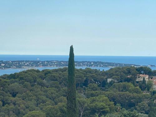 Splendid villa near Antibes and Cannes with pool and sea view