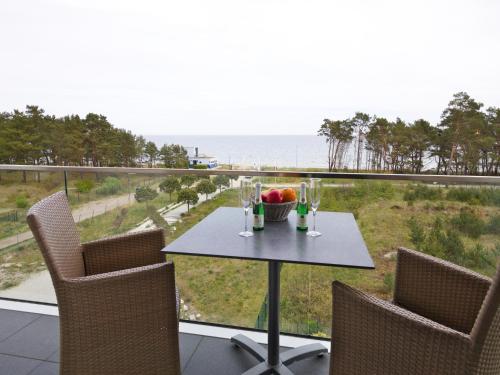 Dünenresidenz Prora Appartement mit Meerblick 1 Schlafzimmer und Balkon Binz 