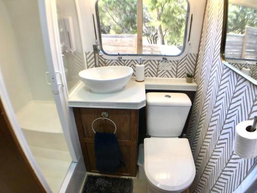 The Steel Magnolia Airstream - Cabins At Rim Rock in Austin, USA