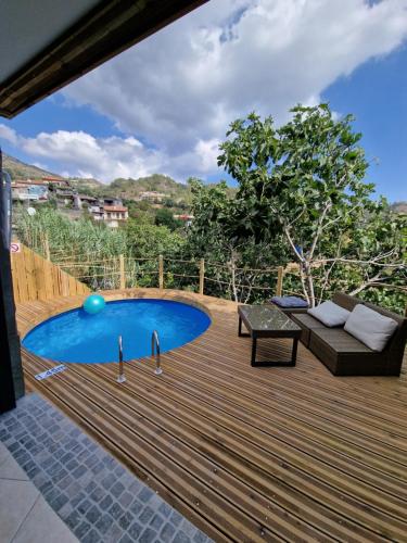 Peldbaseins, Aprosmeno Jacuzzi House 3 With Private Pool in Agros