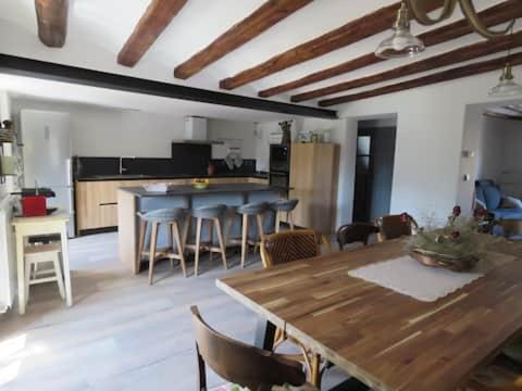 keuken, CASA EGIPCIA Preciosa casa centenaria en el Camino de Santiago in Torres Del Rio