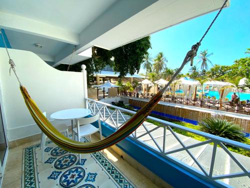 balkong/terrass, Hotel Las Americas Casa de Playa in Cartagena