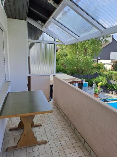 balkon/taras, Ferienwohnung Schleiten in Puttlingen