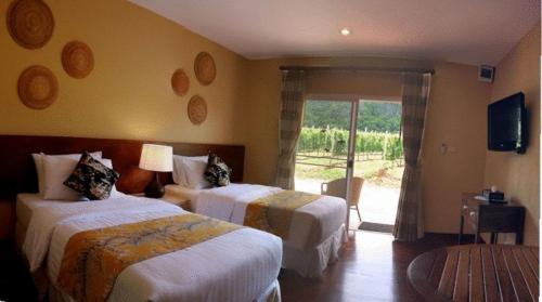 1 double bed