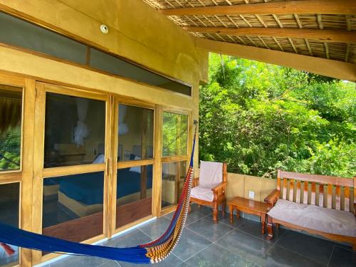 Balkons/terase, Departamento con vista al mar, Wifi Starlink y AC en Playa San Agustinillo in San Agustinillo