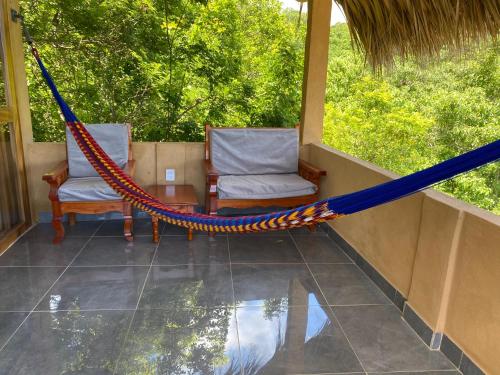 Balkons/terase, Departamento con vista al mar, Wifi Starlink y AC en Playa San Agustinillo in San Agustinillo