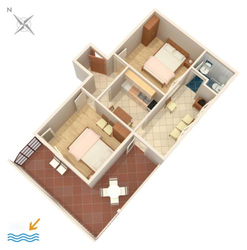 Apartments by the sea Marina Trogir - 9035 - image 9