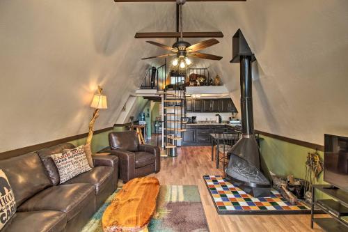 Cozy A-Frame Cabin in Overgaard Pets Welcome