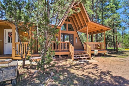 Cozy A-Frame Cabin in Overgaard Pets Welcome