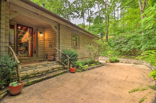 Tree-Lined Cruso Cabin with Game Room and Mtn Views! Tree-Lined Cruso Cabin with Game Room and Mtn Views!